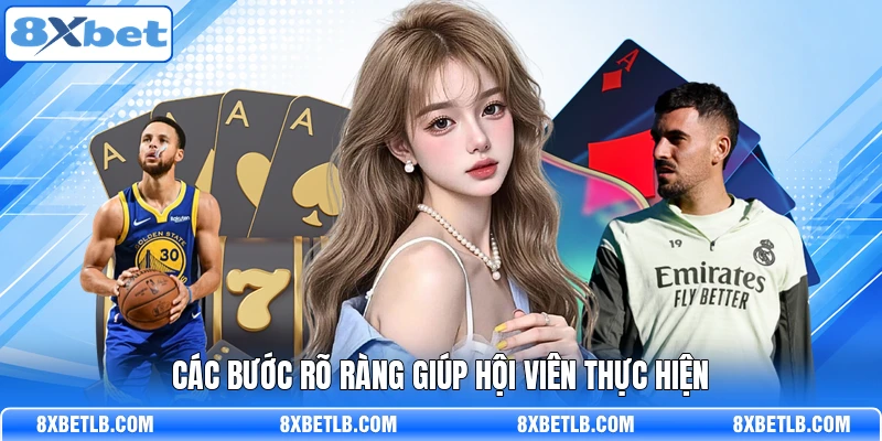 Các bước rõ ràng giúp hội viên thực hiện